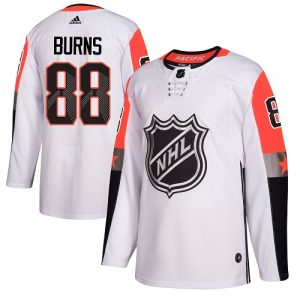 Herren San Jose Sharks Eishockey Trikot Brent Burns #88 Authentic Weiß 2018 All-Star Pacific Division